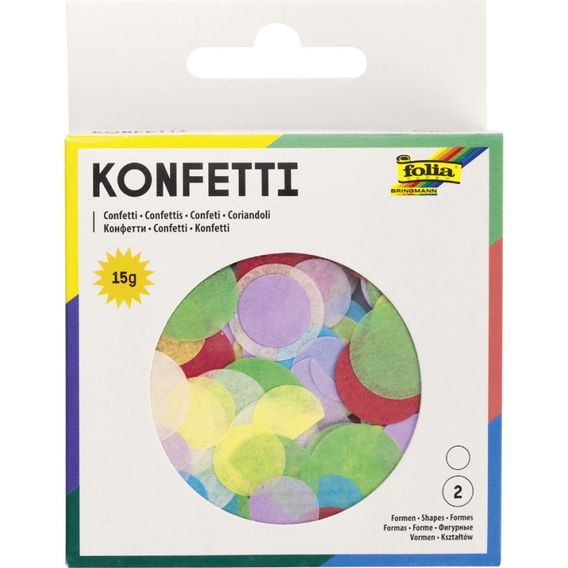 folia confetti Kids, verschillende kleuren en vormen, 15 g
