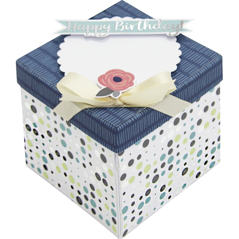 folia Explosiedoos knutselset Happy Birthday, compleet, voorgestanst