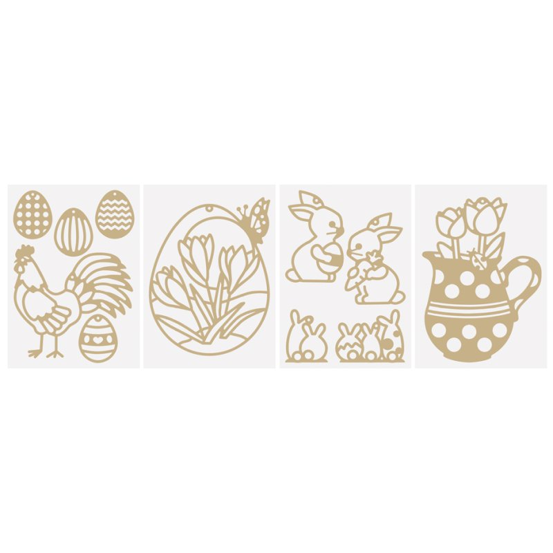 folia vensterborduren knutselset Lente, 250 × 350 mm, 11 motieven