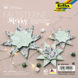 folia Vouwsterren set Meißner techniek, 36 vel, verschillende motieven