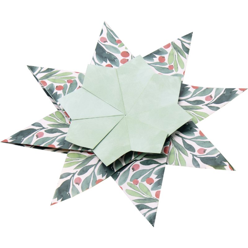 folia vouwsterren set Noel, Meissner techniek, verschillende motieven, inclusief instructies