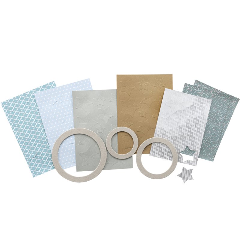 folia sterrenslinger knutselpakket, 3 slingers, 240×340 mm