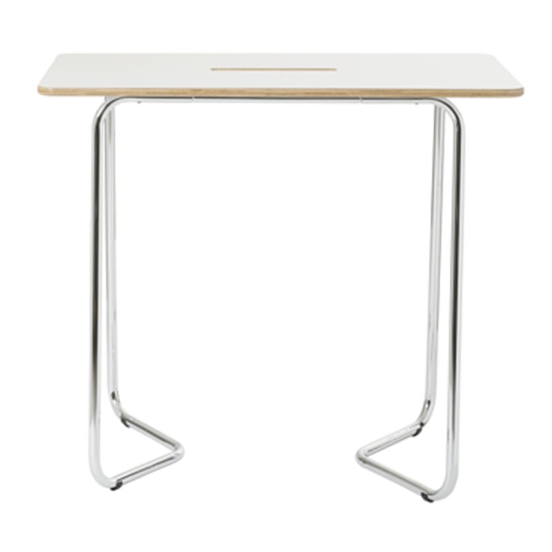 ARCHYI whiteboard statafel Duoro, droog afwisbaar, 1200×1080×700 mm, verchroomd staal