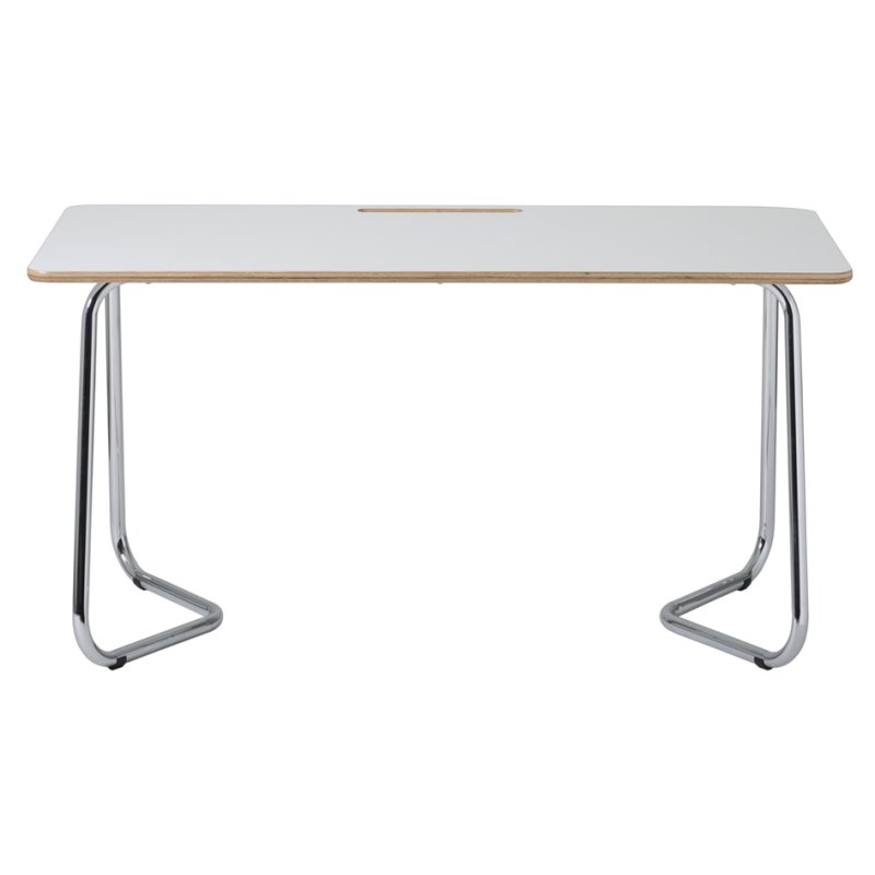 ARCHYI whiteboard-tafel Douro, wit melamine oppervlak, 1500×700×740 mm