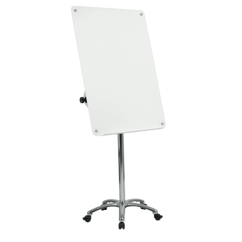 ARCHYI flipchart Porto, glasoppervlak, mobiel, 750×1000 mm