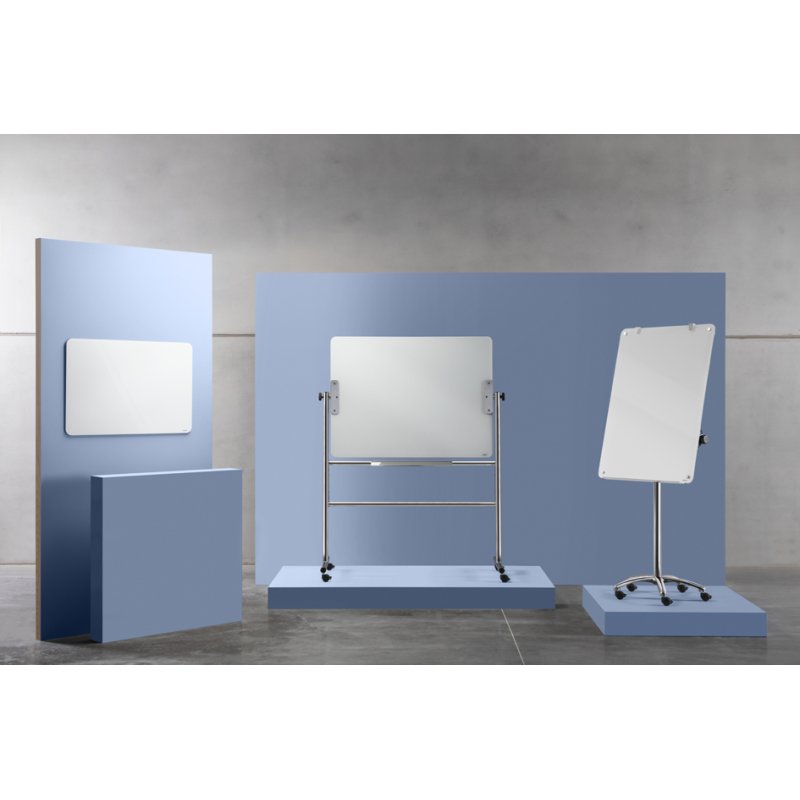 ARCHYI flipchart Porto, glasoppervlak, mobiel, 750×1000 mm
