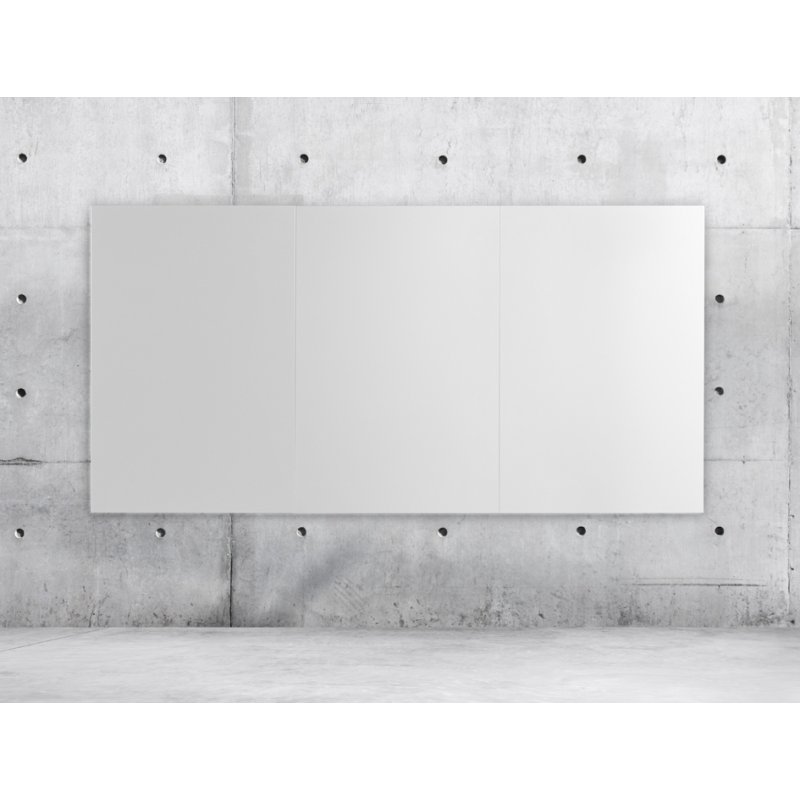 ARCHYI wandtafel wit tegelpatroon, magnetisch gelakt staal, 600 × 450 mm