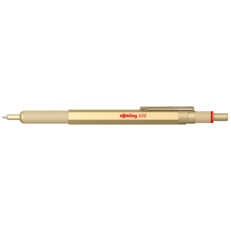 Rotring 600 ballpoint pens, metallic green, all-metal body