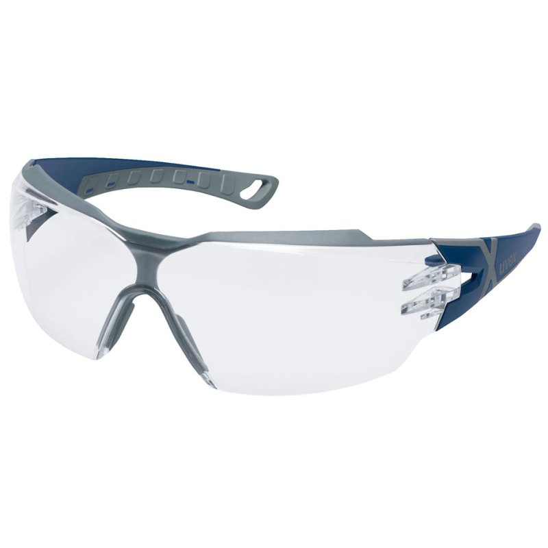 uvex lunettes de sécurité pheos cx2, verres clairs, monture bleu/gris, UV400
