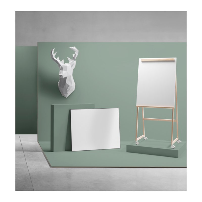 ARCHYI whiteboard geëmailleerd, magneetoppervlak keramiek, 1800×1200 mm, zwarte rand