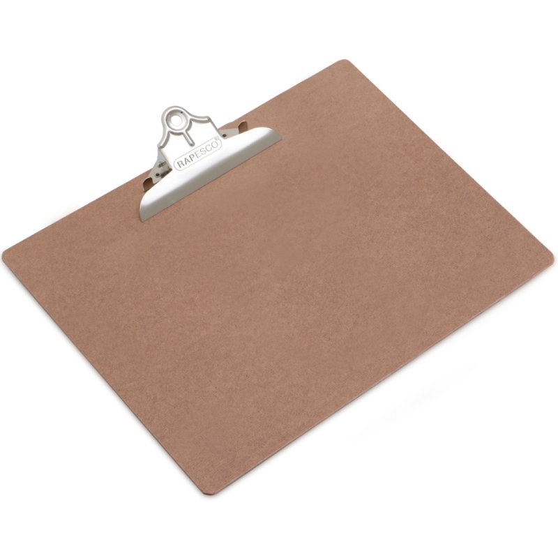 RAPESCO klembord hardboard, A3, bruin, grote klem
