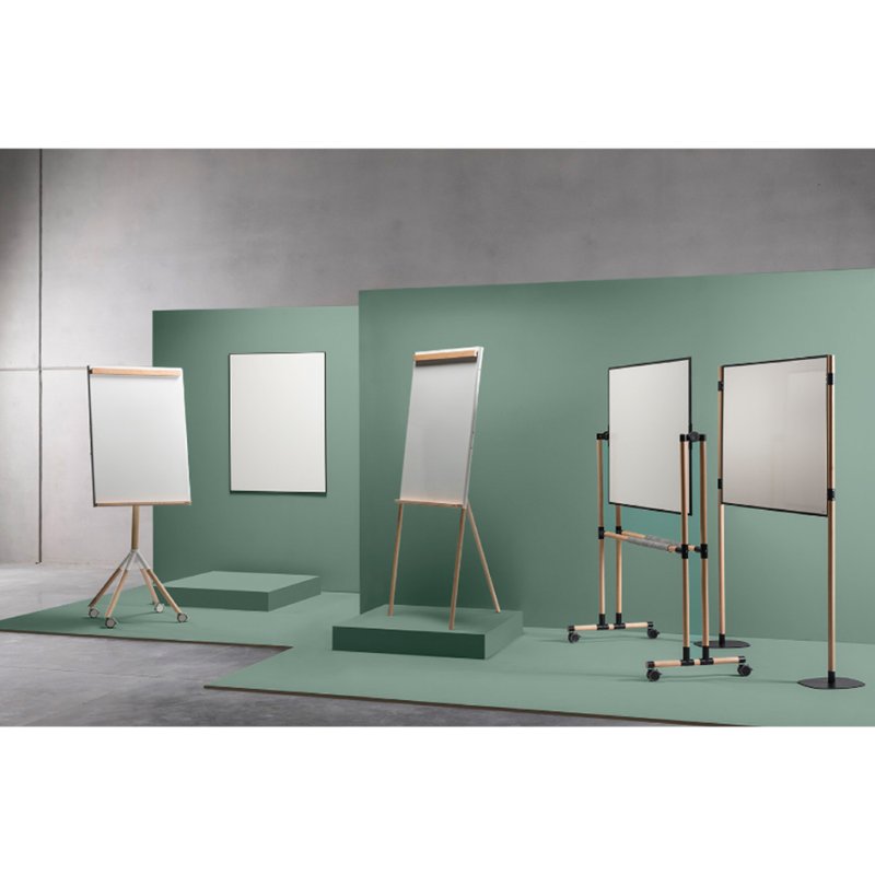 ARCHYI flipchart Giro, driepoot statief, hoogte verstelbaar, 70×75×185 cm