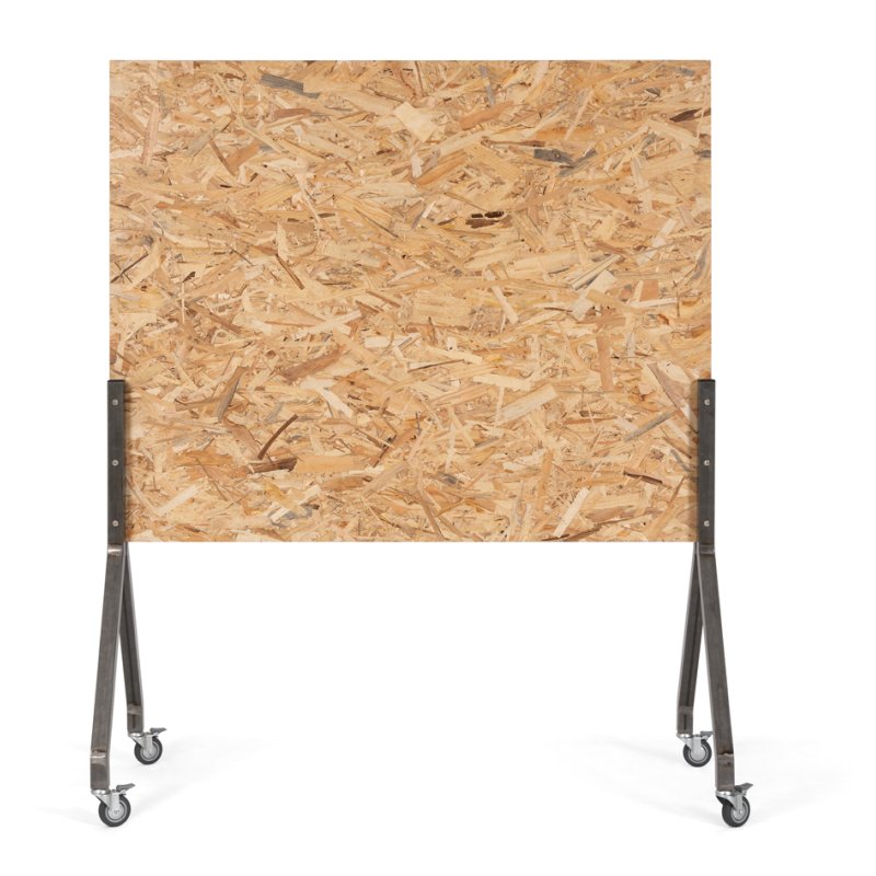 ARCHYI multifunctionele tafel, mobiel onderstel verzinkt staal, 4 zwenkwielen, 1500×666×1800 mm