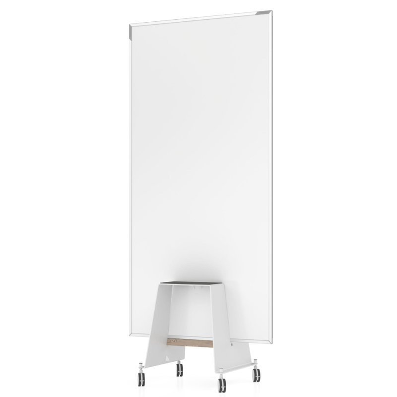 magnetoplan Design-Thinking whiteboard-set, dubbelzijdig, 900 × 1800 mm, wit