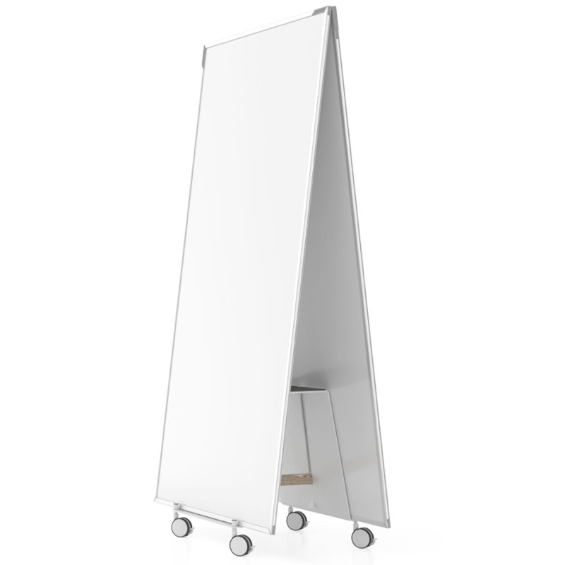 magnetoplan Ensemble tableau blanc Design-Thinking, recto-verso, 900 × 1800 mm, blanc