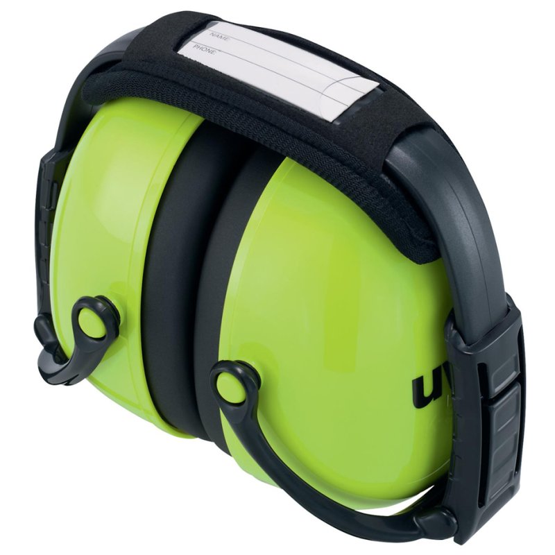 uvex K2 hearing protection, foldable, neon green, SNR 31 dB