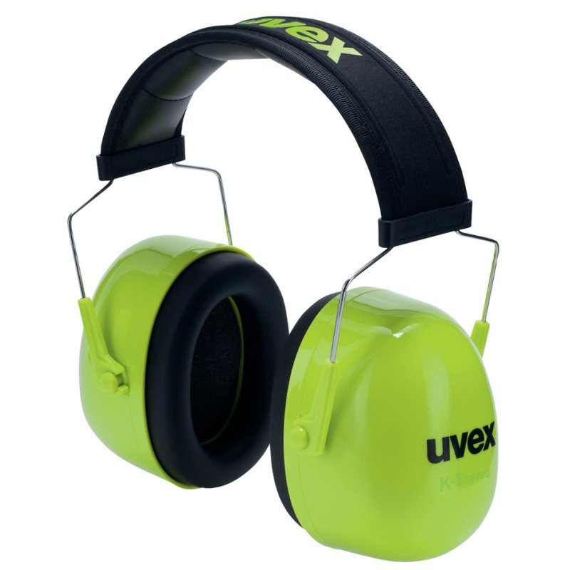 uvex K4 hearing protection, headband, neon green, SNR 35 dB