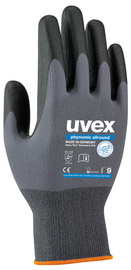 uvex Phynomic Allround werkhandschoenen, maat 9, grijs/zwart, 10 paar