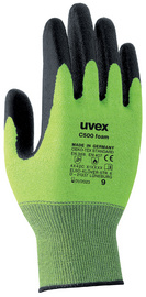 uvex snijwerende handschoen C500 foam, maat 7, lime/antraciet, 10 paar