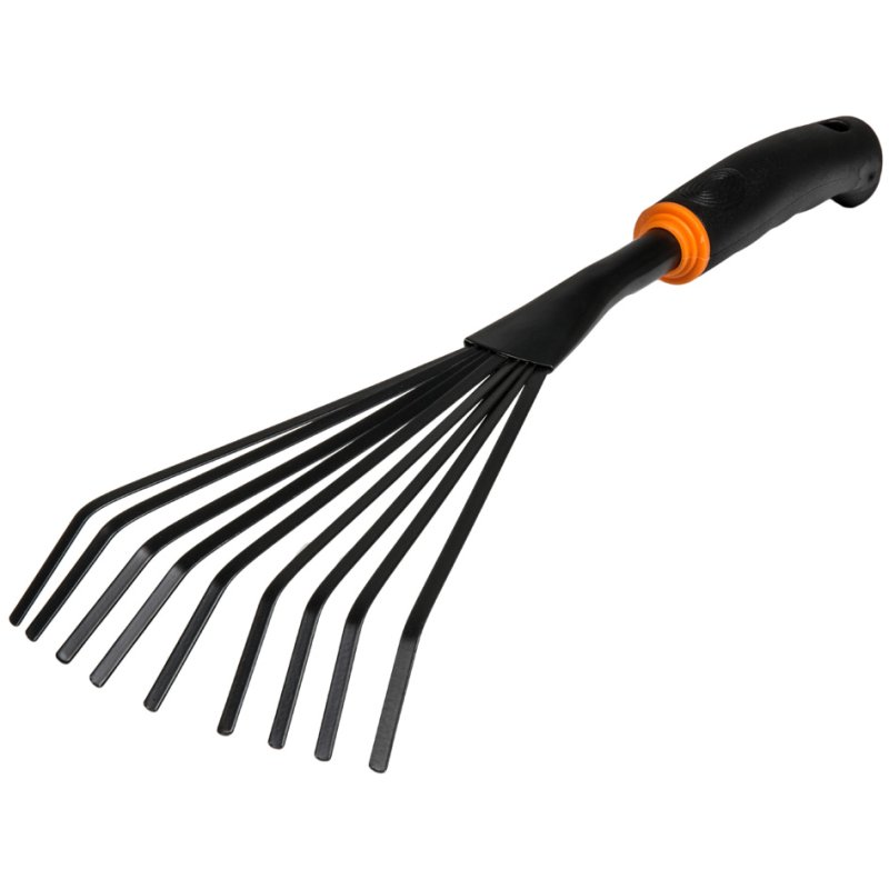 Bradas râteau à main de luxe, noir, largeur 120 mm, 9 dents