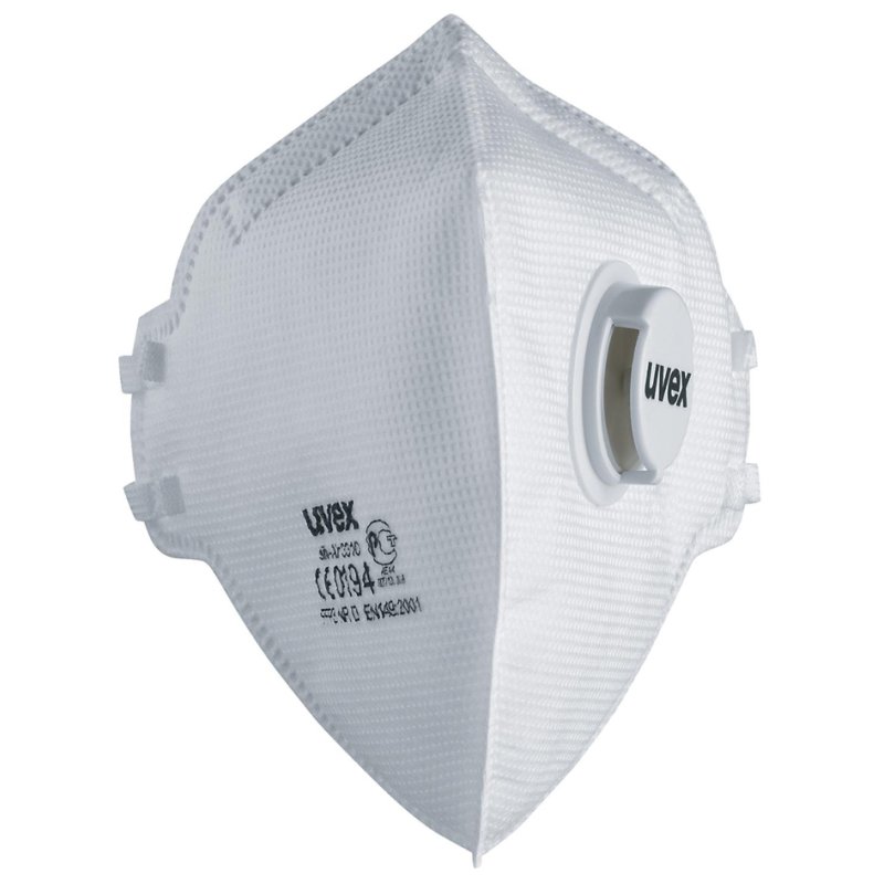 uvex masque de protection respiratoire silv-Air classic 3310, FFP3, soupape d'expiration, 15 pièces
