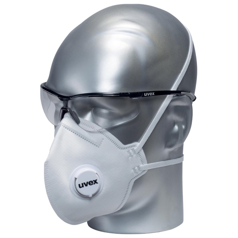 uvex masque de protection respiratoire silv-Air classic 3310, FFP3, soupape d'expiration, 15 pièces