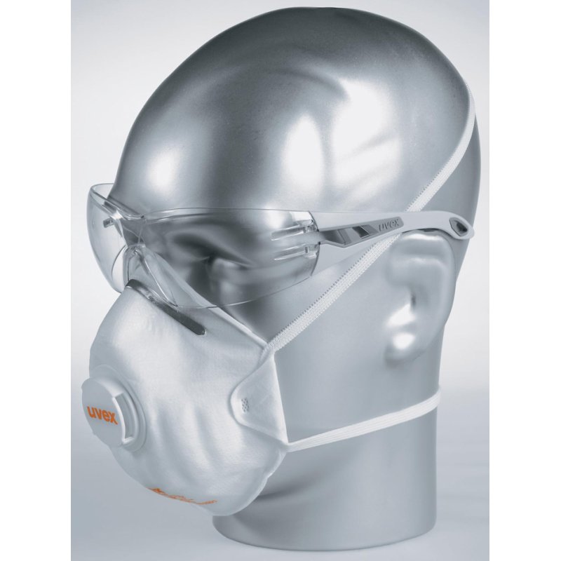 Uvex dust mask silv-Air classic 2210, white, FFP2, with valve, 15 pieces