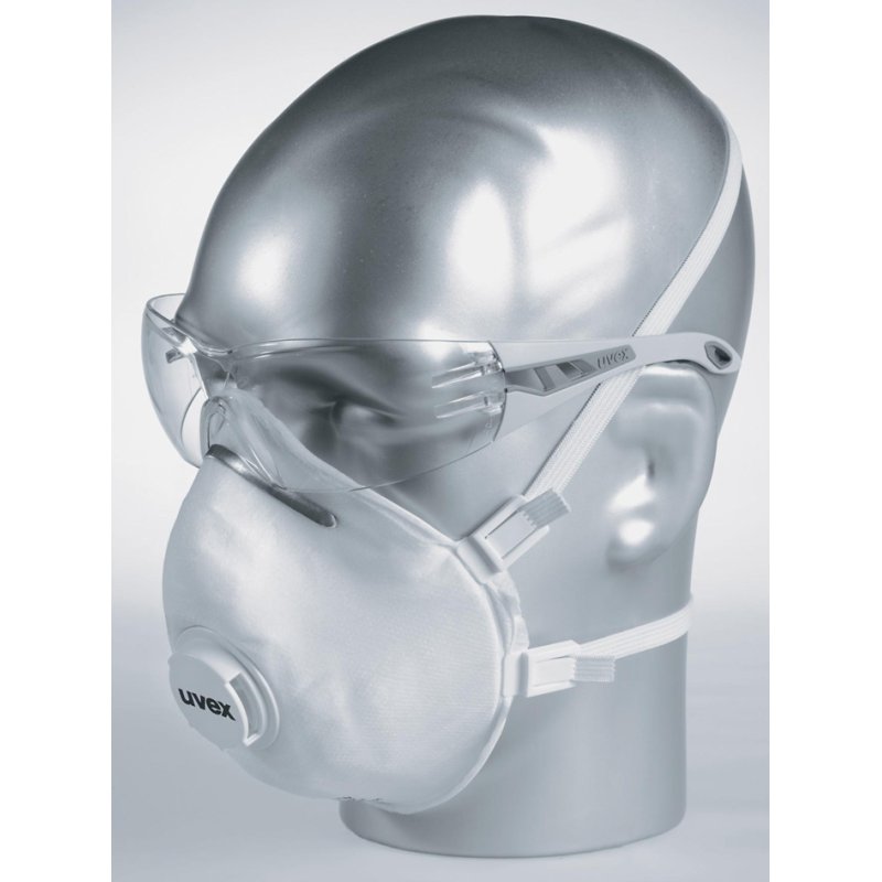 uvex FFP3 masque antipousière silv-Air classic, avec soupape, 3 pièces