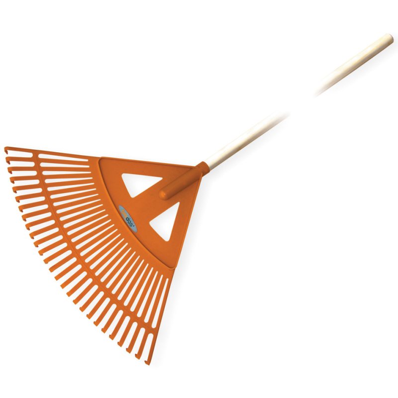 Bradas râteau éventail Quick Fit, manche bois, 27 dents, 60 cm de largeur de travail