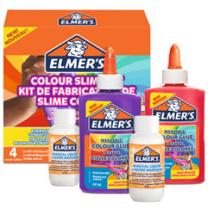 ELMER'S slime set Opaque Slime Kit, 4-delig, dekkende kleuren