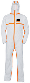uvex wegwerp beschermingspak 4B, type 4, wit/oranje, XXL