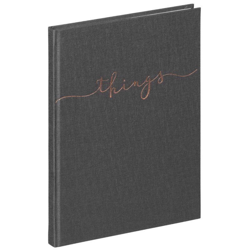PAGNA carnet A5, blanc, gris, 96 feuilles