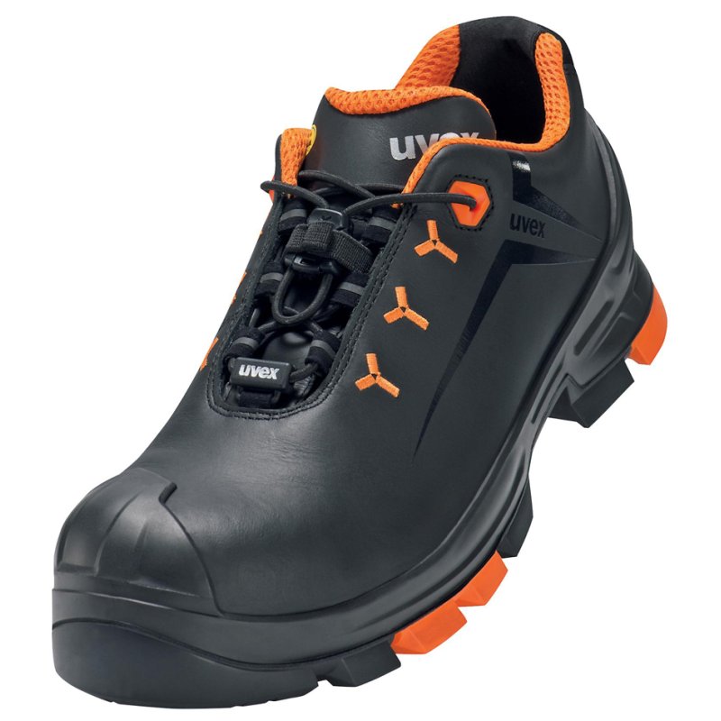 uvex 2 chaussure de sécurité mi-haute S3 SRC, taille 42, noir/orange