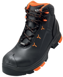 uvex 2 veiligheidsschoenen met veters S3 SRC, maat 41, zwart/oranje