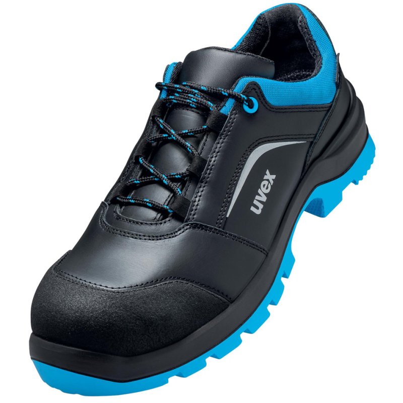 uvex 2 xenova chaussure de sécurité S3 SRC, taille 47, noir/bleu