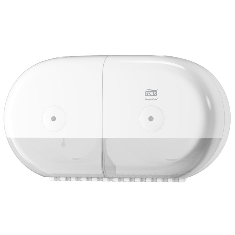 Tork distributeur de papier toilette SmartOne Mini, système T9, double rouleau, plastique