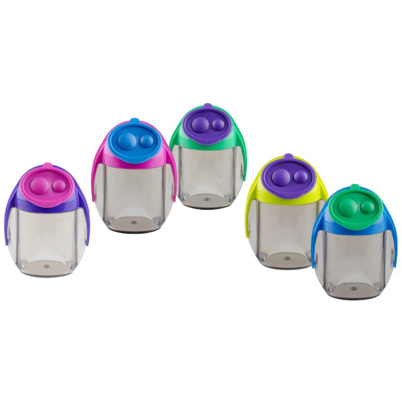 Kores taille-crayon double pointe MIGOO, boîtier plastique, 3 mm et 5 mm, 20 pièces