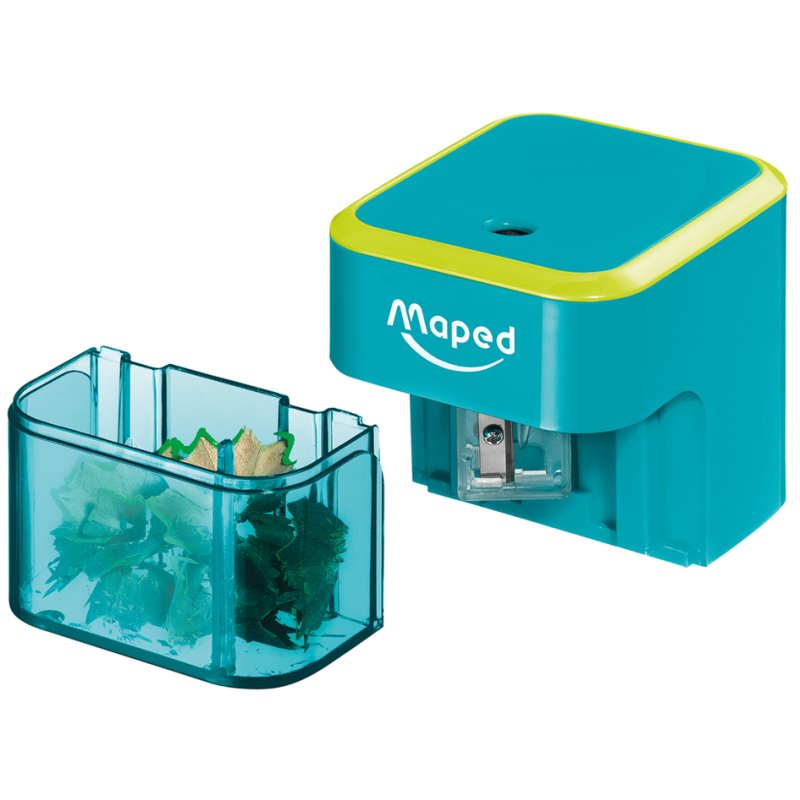 Maped taille-crayon électrique, turquoise/vert pomme, jusqu'à 8 mm