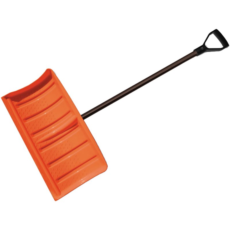 Bradas sneeuwschuiver met metalen steel, zwart/oranje, 550 mm werkbreedte