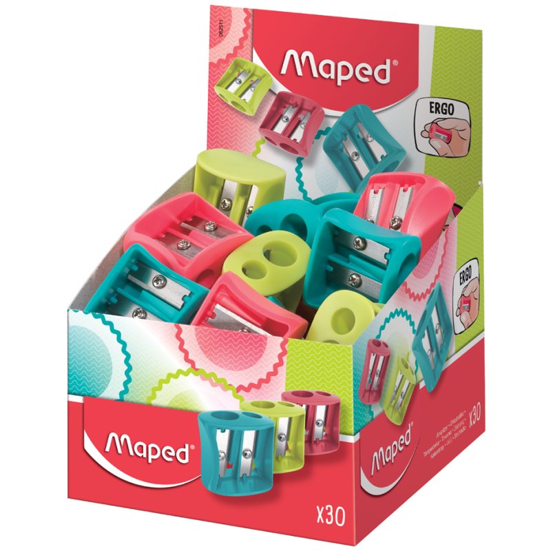Maped taille-crayon double Vivo, plastique, 2 diamètres, 30 pièces