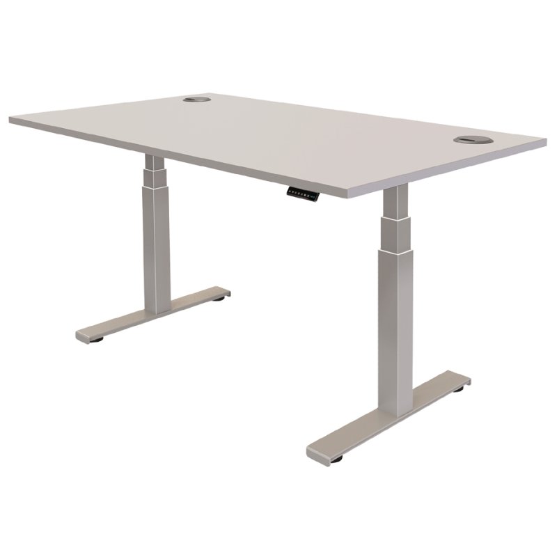 Fellowes Bureauframe Cambio, elektrisch verstelbaar, 645-1305 mm, zilver