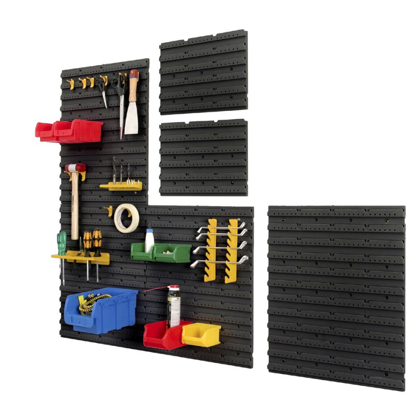 allit haken set StorePlus Flex P, blauw, 2 lengtes gesorteerd, 16 stuks