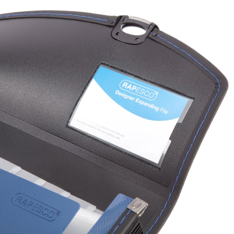 RAPESCO trieur Designer A4+, 13 compartiments, bleu métallisé