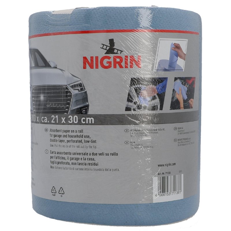 NIGRIN poetspapier, blauw, 300 vellen