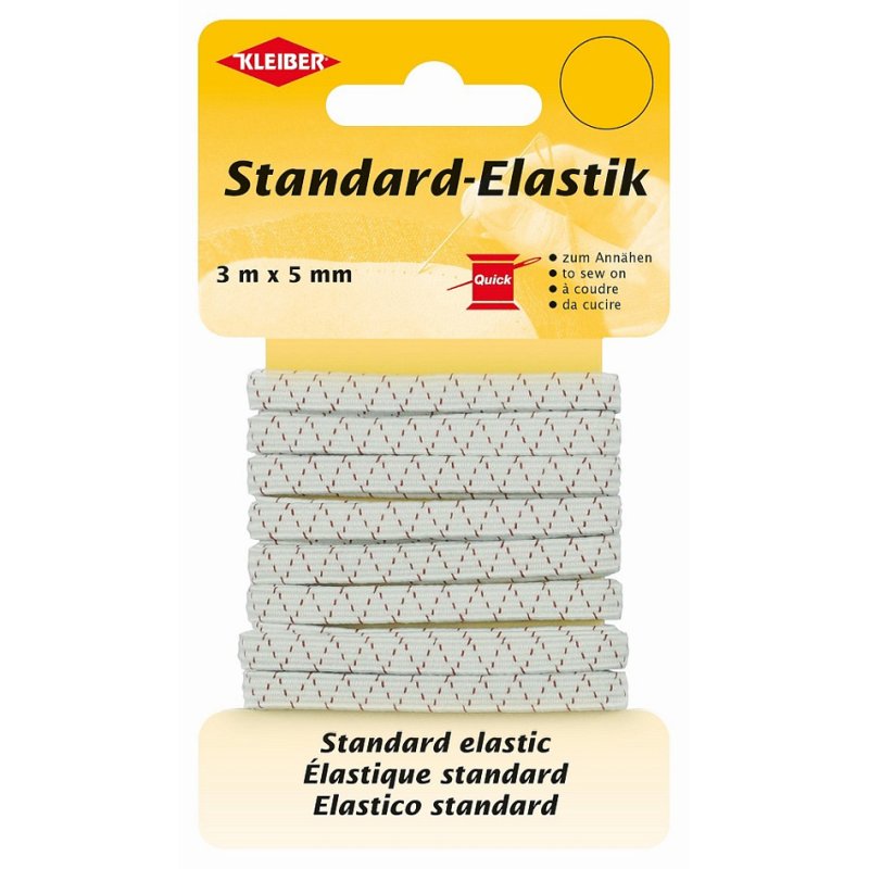 KLEIBER bande élastique, blanc, 3 m × 20 mm