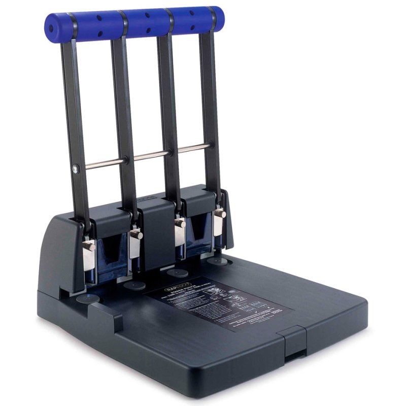 RAPESCO four-hole punch 4400, ring binder, black, 150 sheets