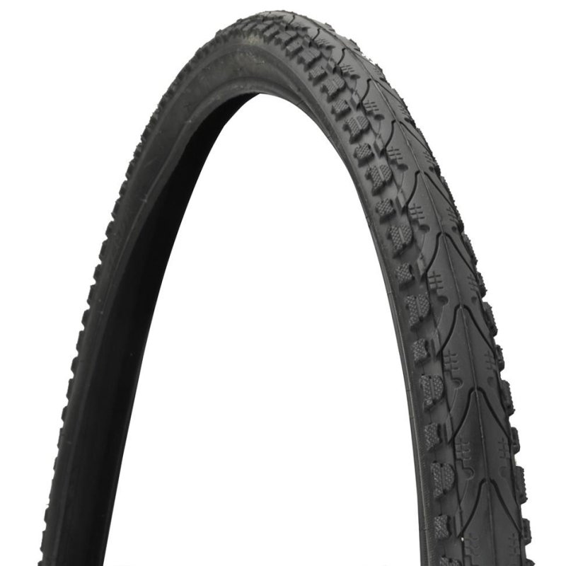 FISCHER leak-resistant bicycle tyre, 28 inch, black, reflective stripes