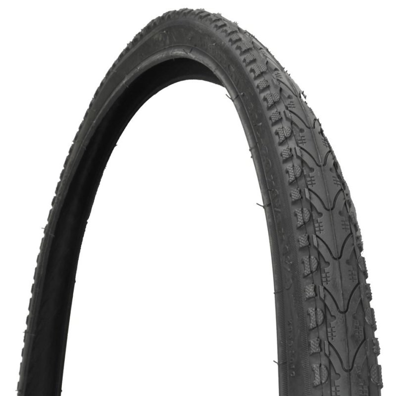 FISCHER leak-resistant bicycle tyre, 28 inch, black, reflective stripes