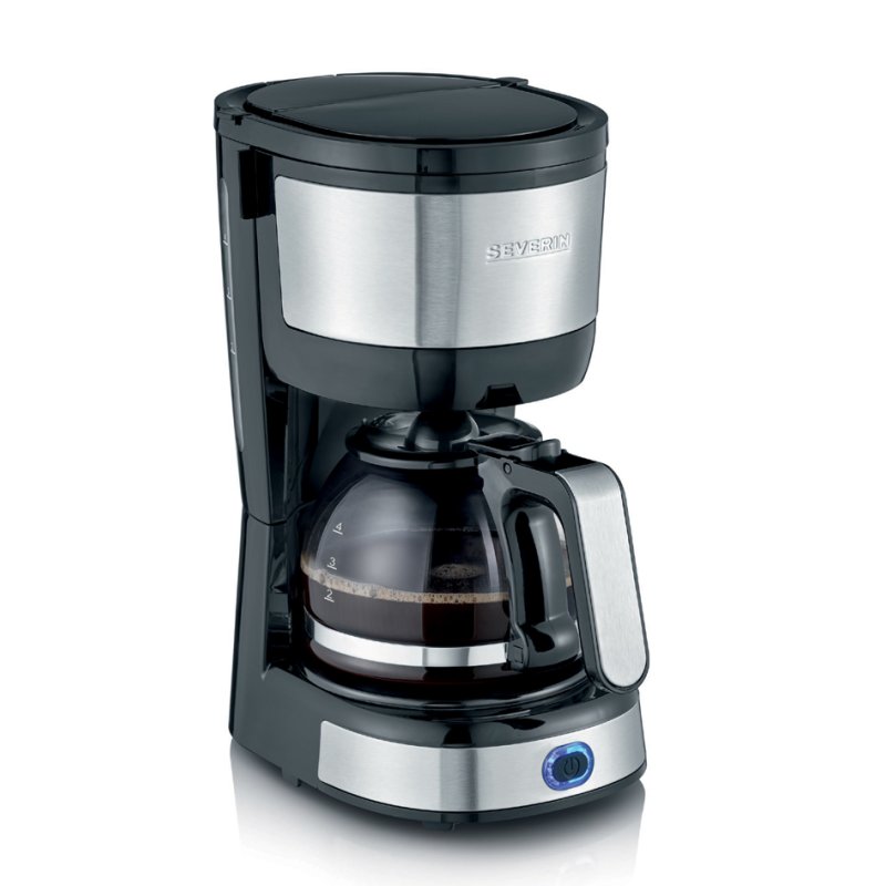 SEVERIN coffee maker KA 4808, black/silver, stainless steel, 4 cups