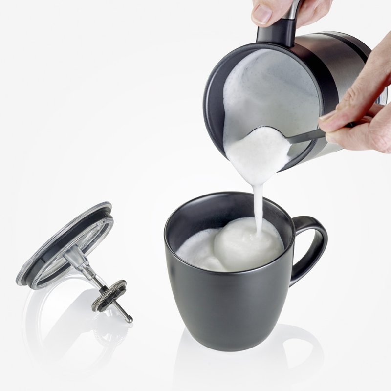 SEVERIN mousseur à lait SM 3584, 450 Watts, 200 ml, acier inoxydable